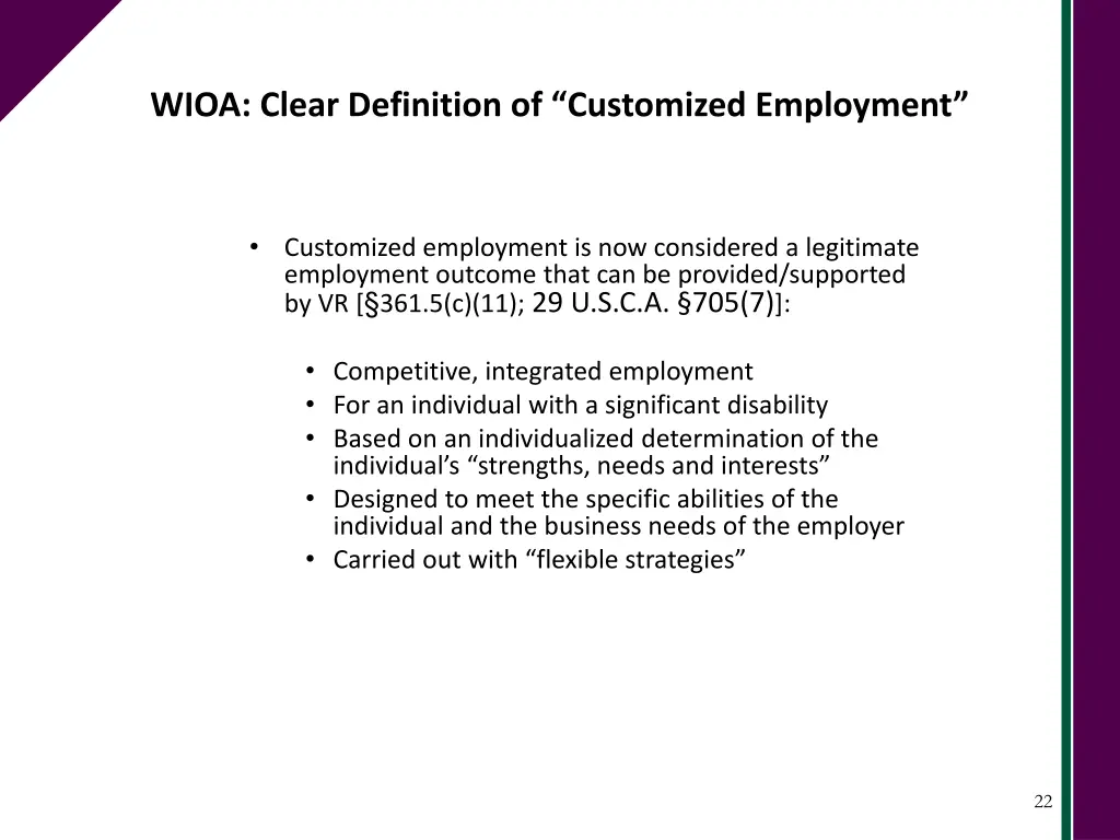 wioa clear definition of customized employment