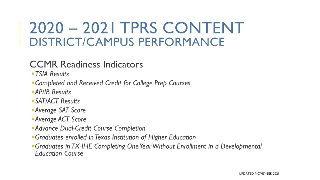 2020 2021 tprs content district campus performance 3