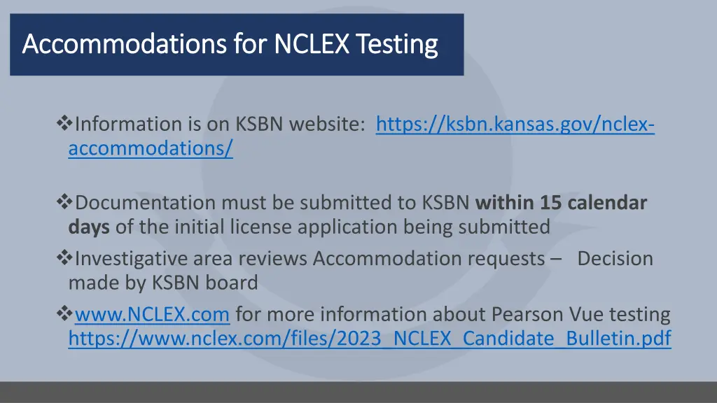 accommodations for nclex testing accommodations