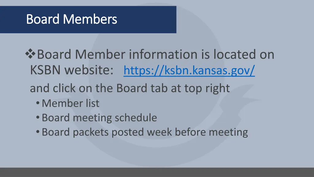 board members board members
