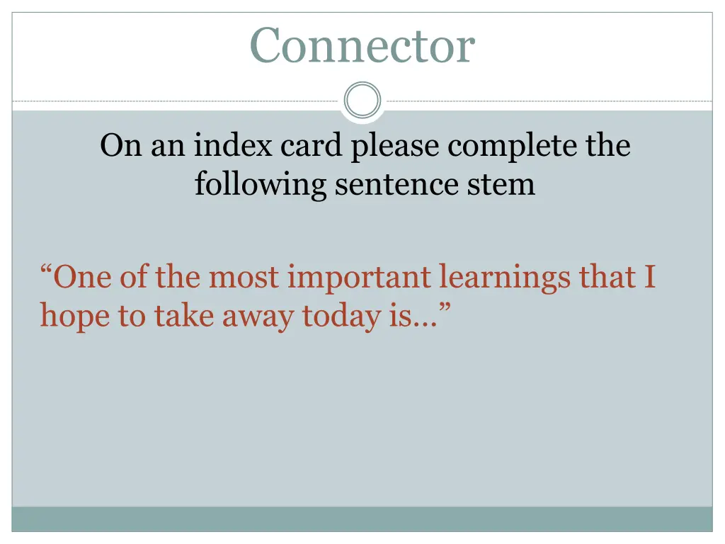 connector