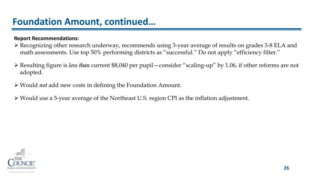 foundation amount continued