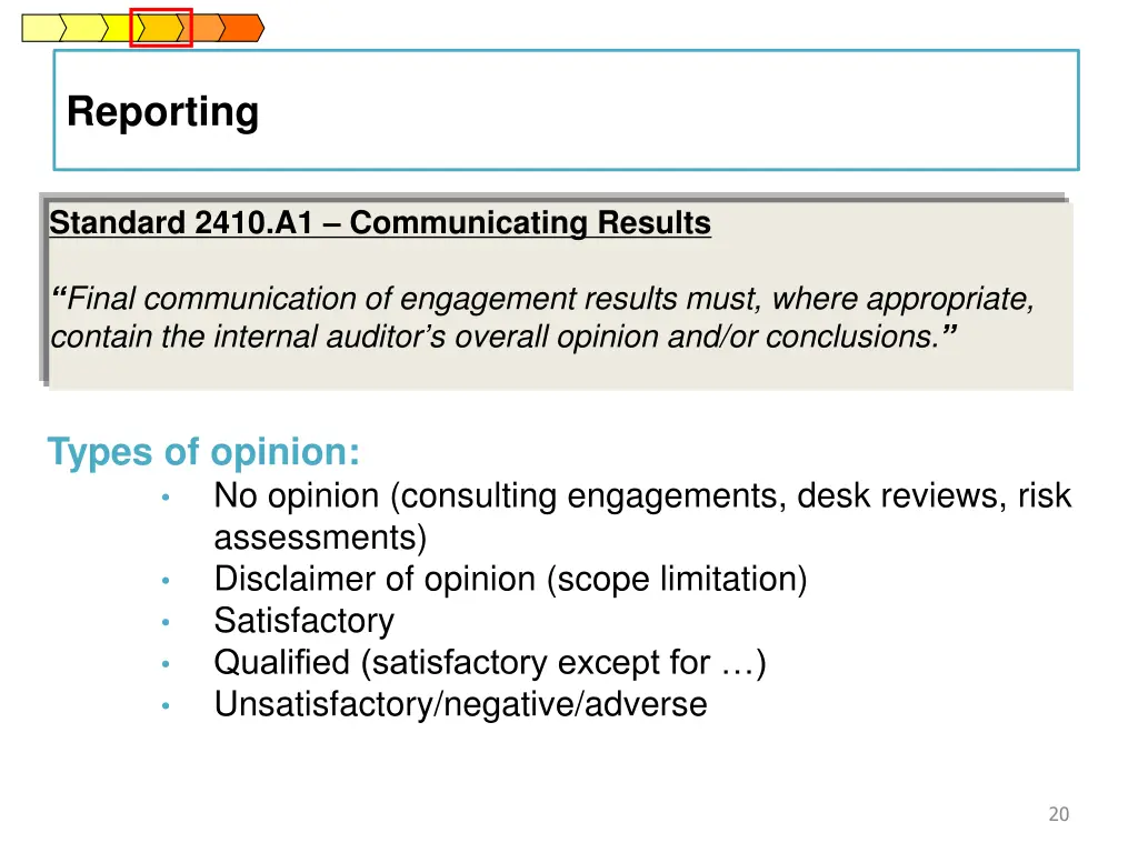 reporting
