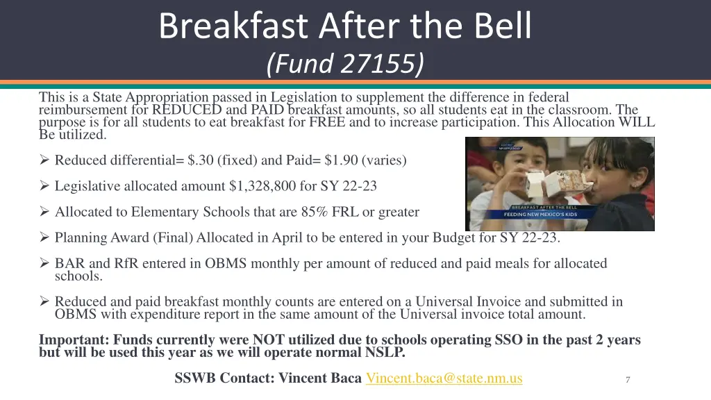 breakfast after the bell fund 27155