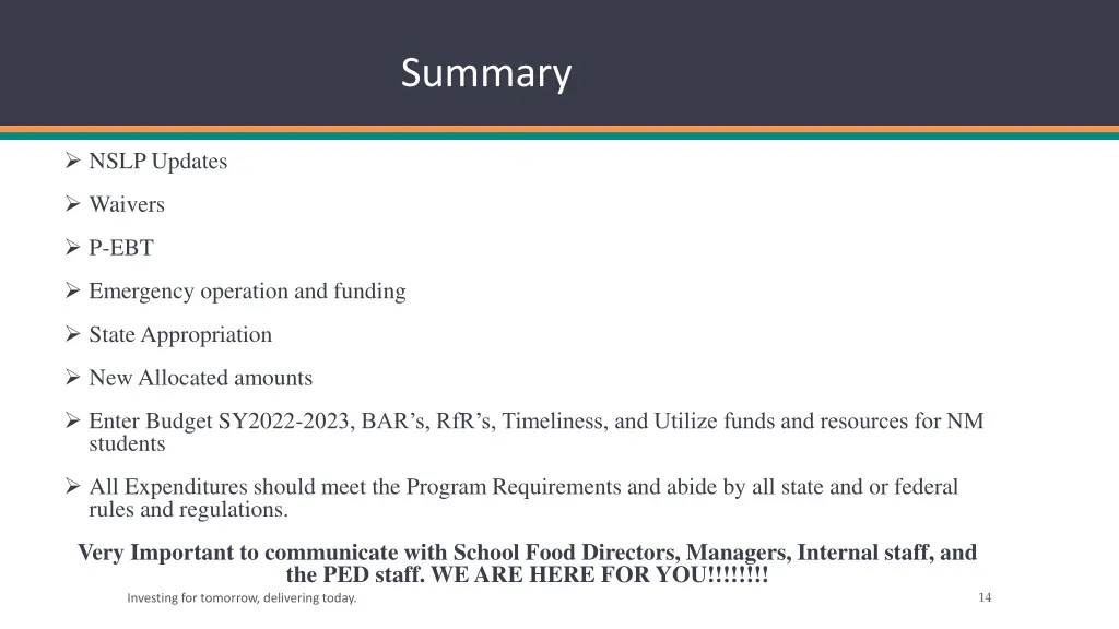 summary