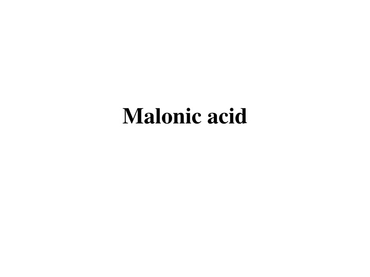 malonic acid