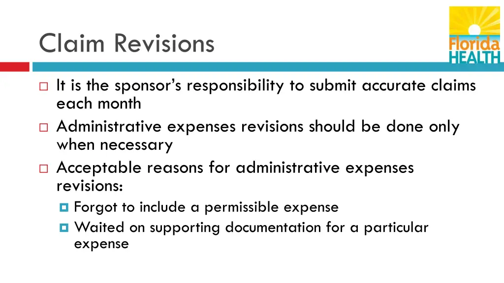 claim revisions