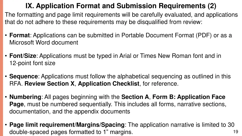 ix application format and submission requirements 1