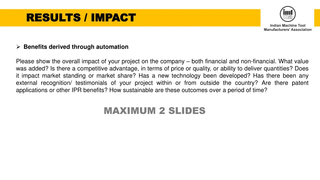 results impact results impact