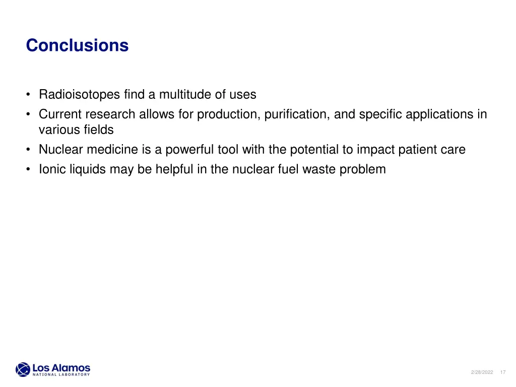 conclusions