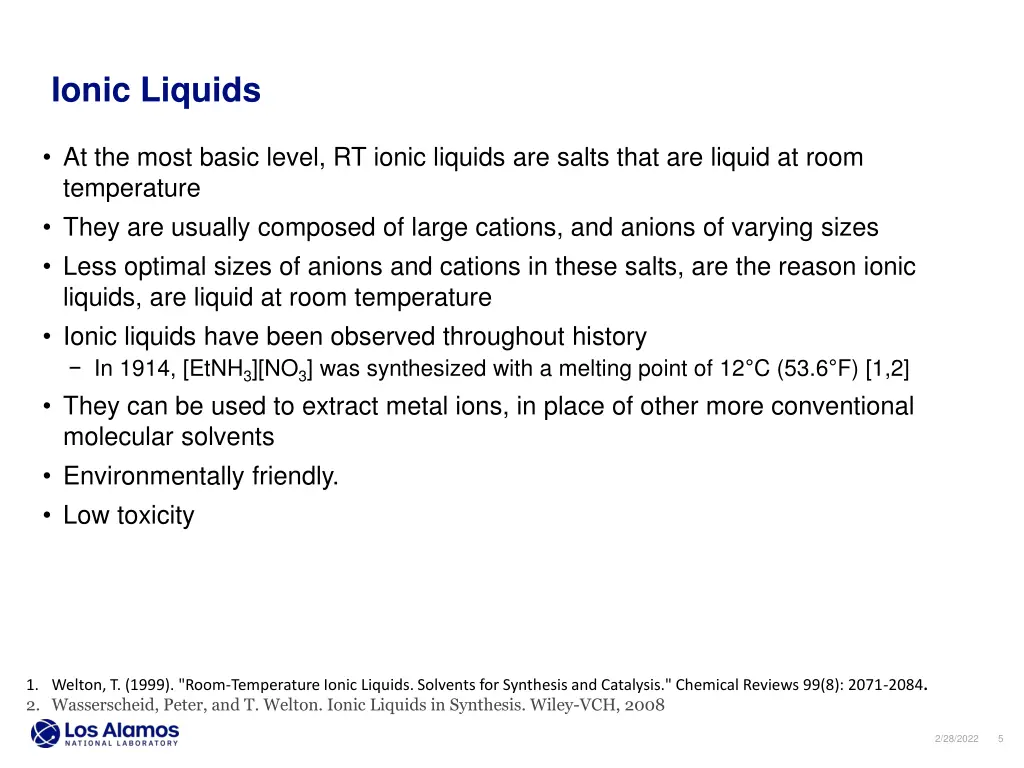 ionic liquids