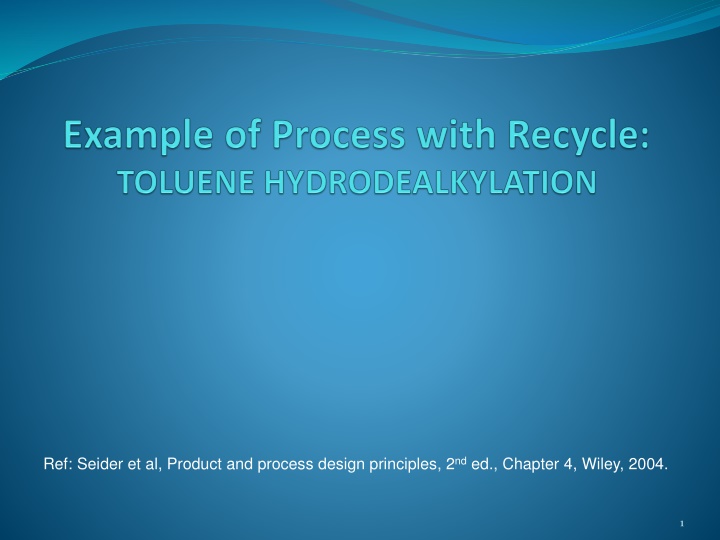 ref seider et al product and process design