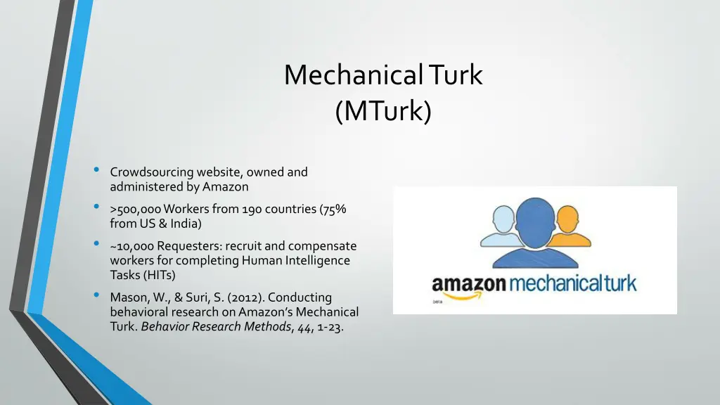 mechanical turk mturk
