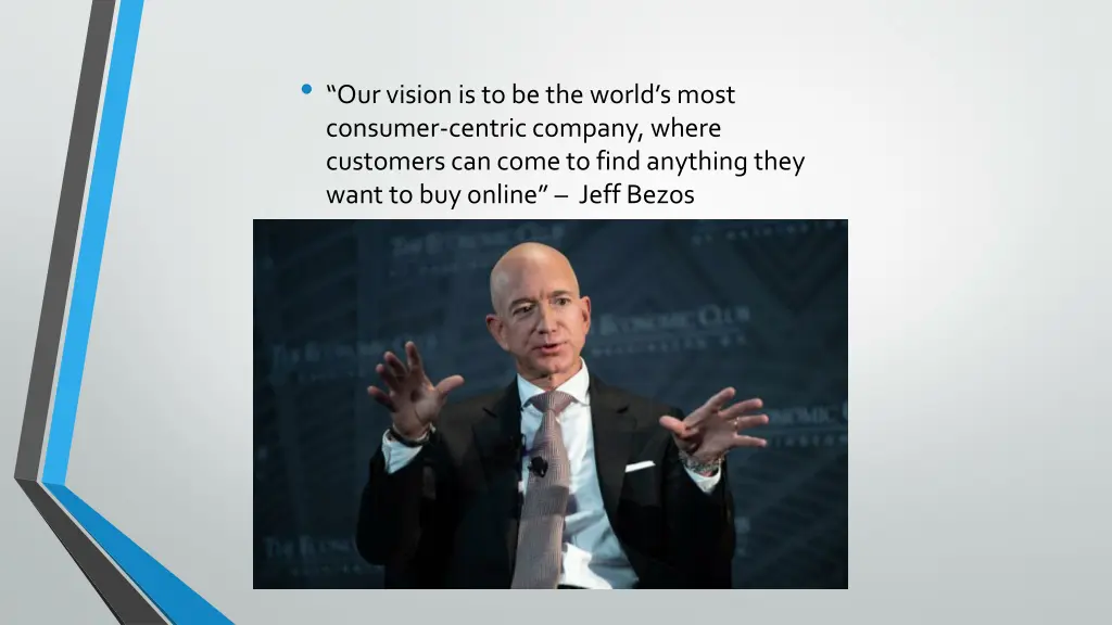 our vision is to be the world s most consumer
