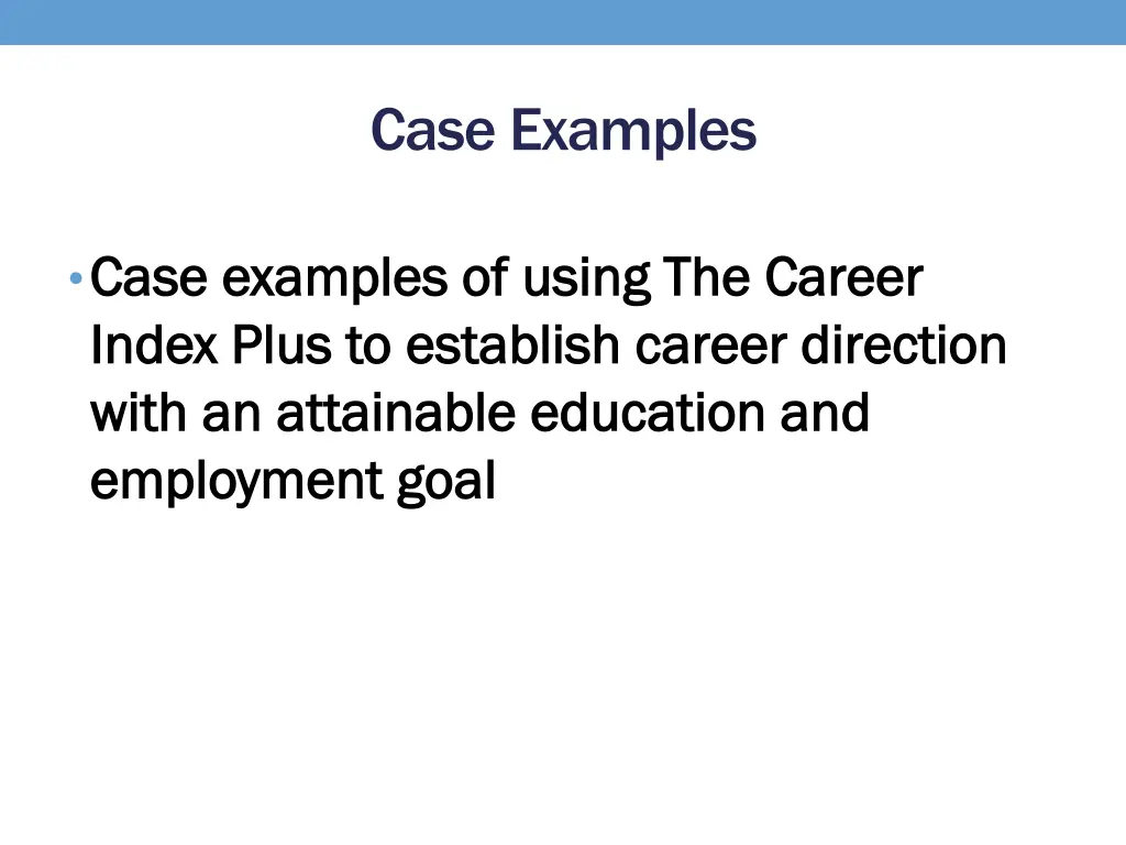 case examples