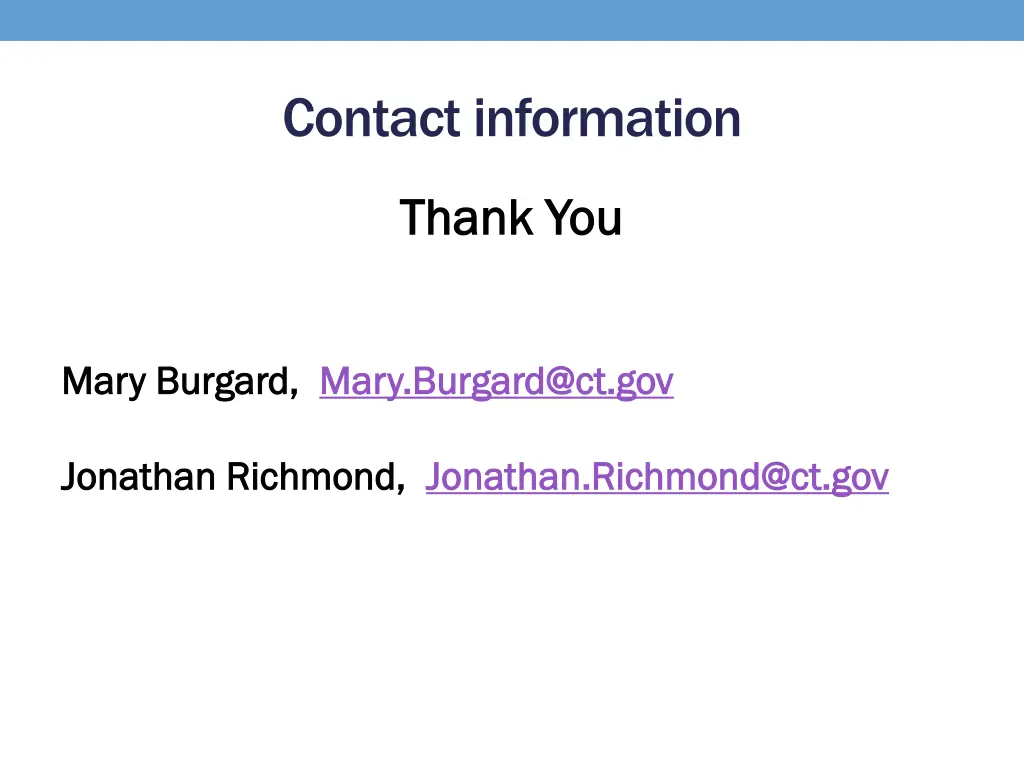 contact information