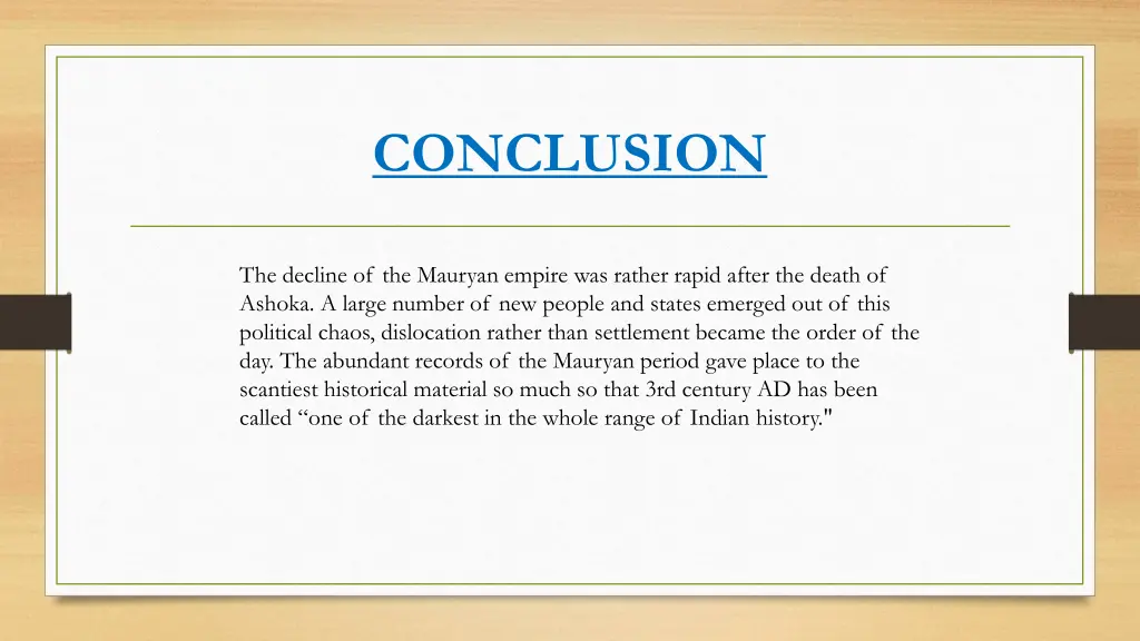 conclusion