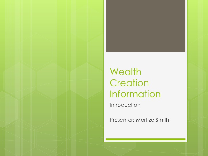 wealth creation information introduction