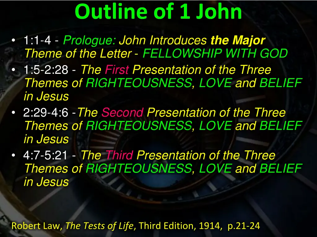 outline of 1 john