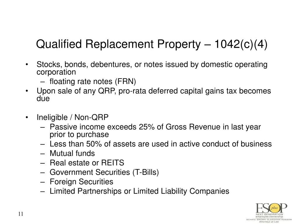 qualified replacement property 1042 c 4