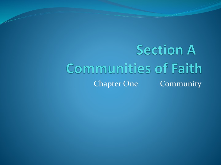 chapter one