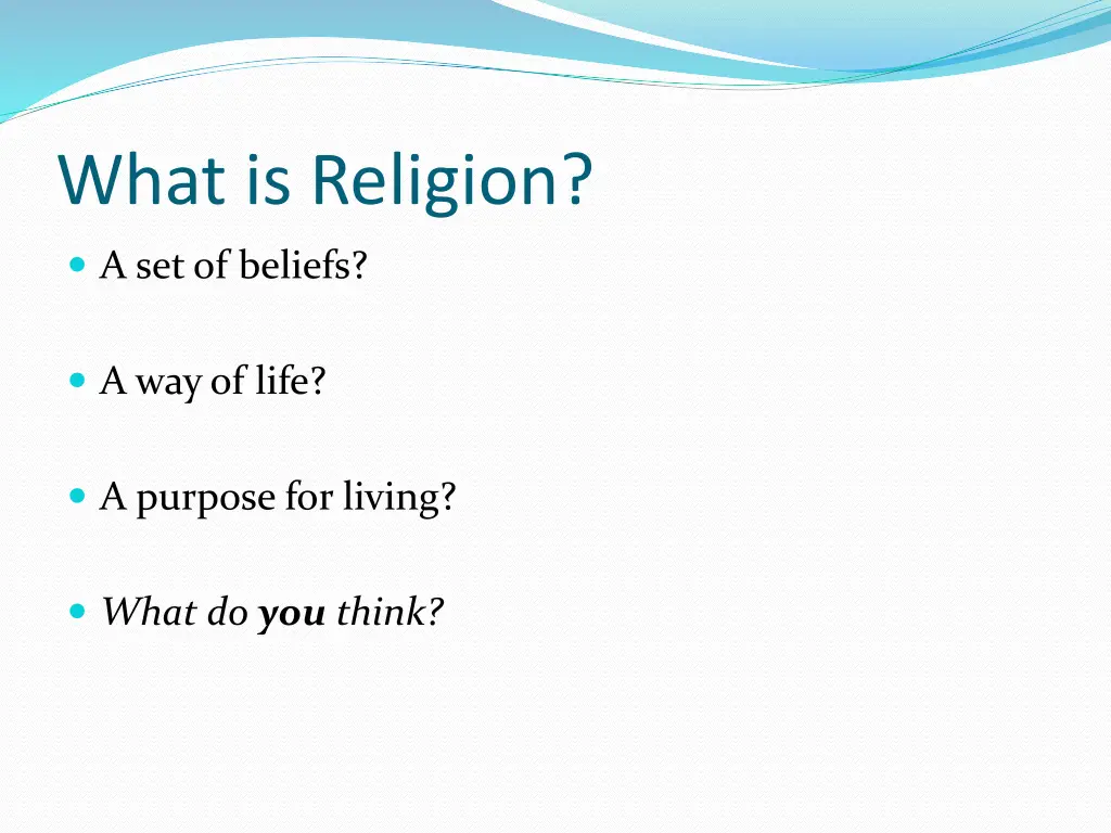 what is religion