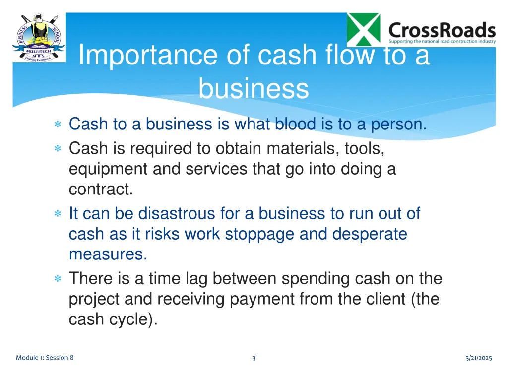importance of cash flow to a business
