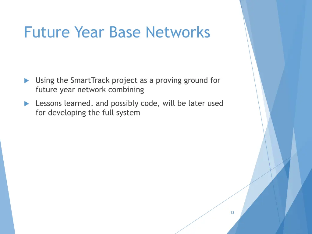 future year base networks