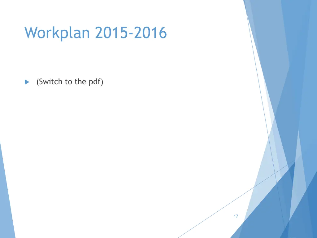 workplan 2015 2016