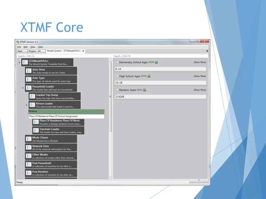 xtmf core 1