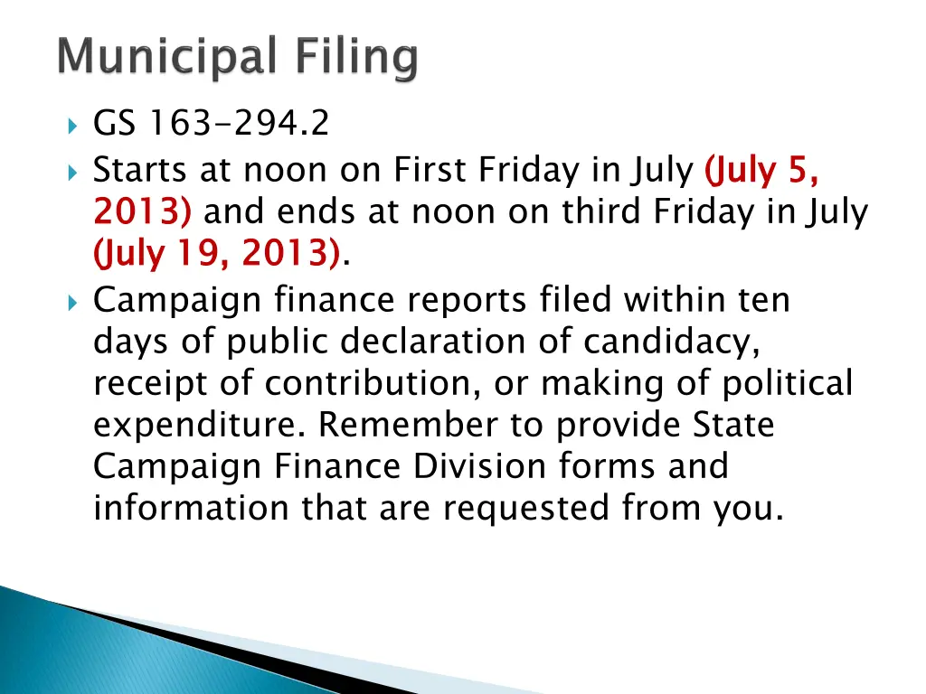 gs 163 294 2 starts at noon on first friday