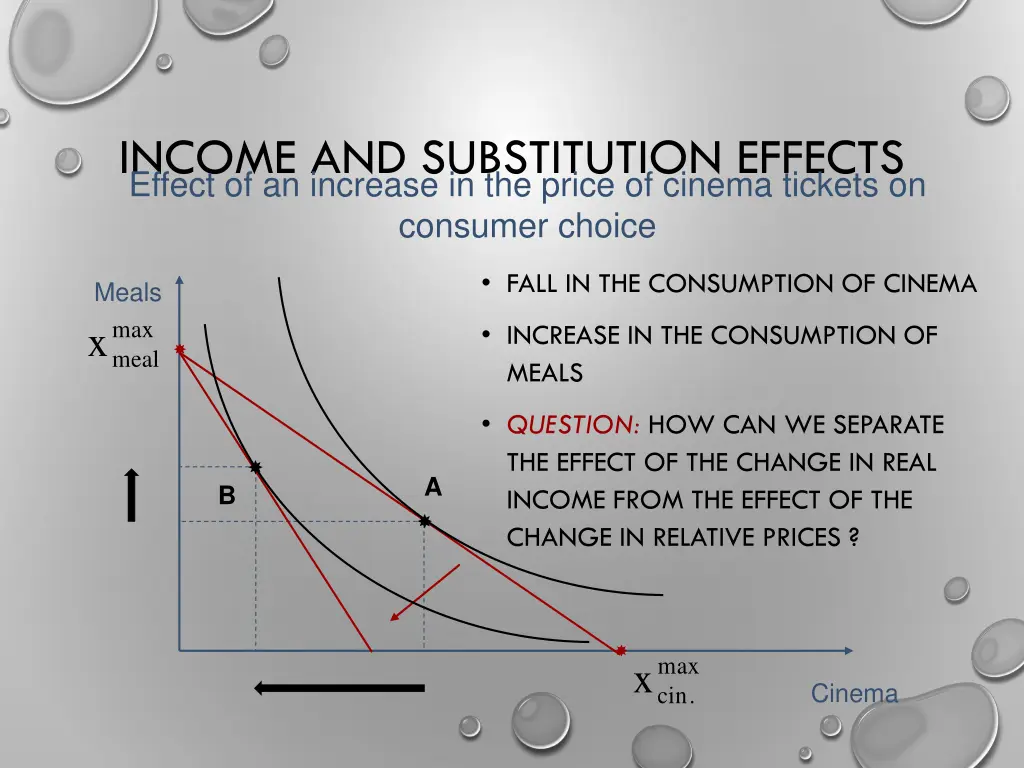 income and substitution effects effect