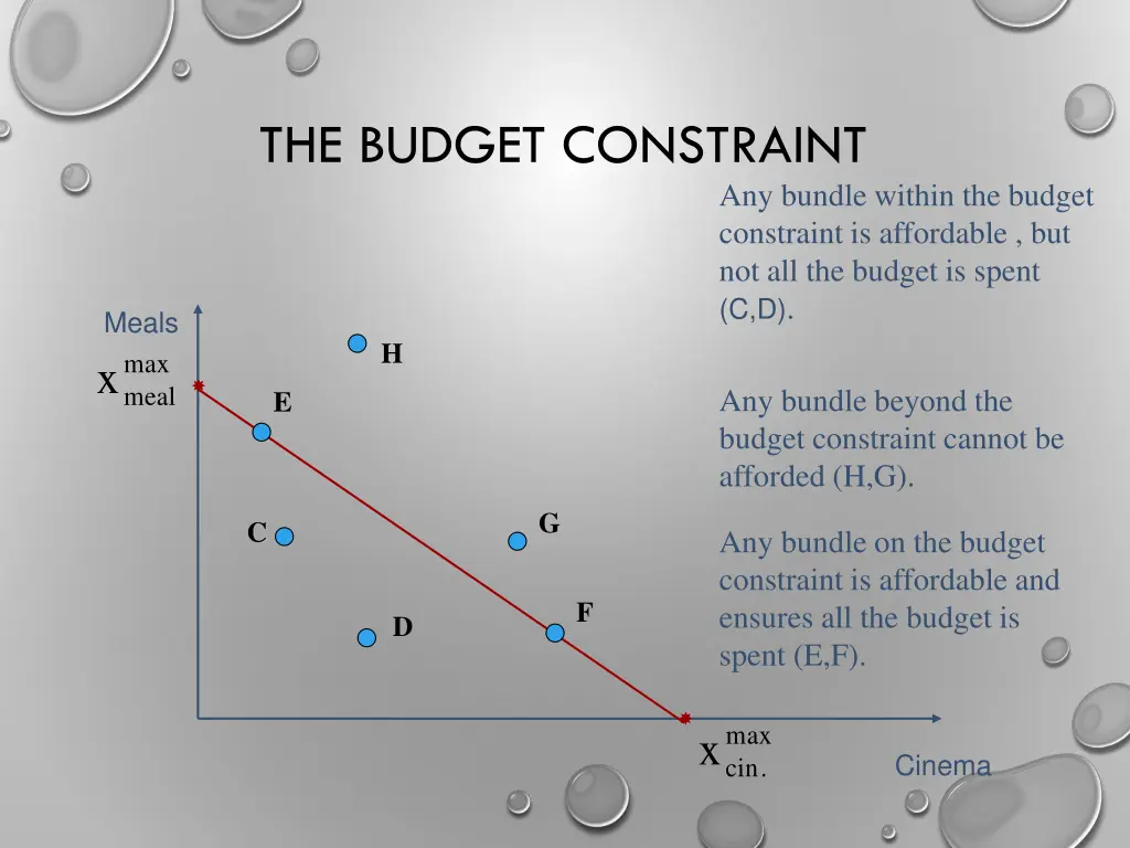 the budget constraint 5