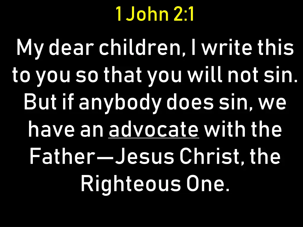 1 john 2 1