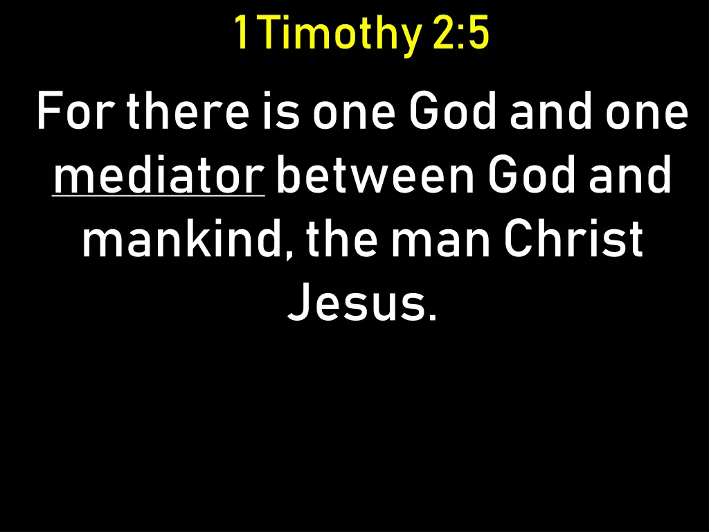 1 timothy 2 5