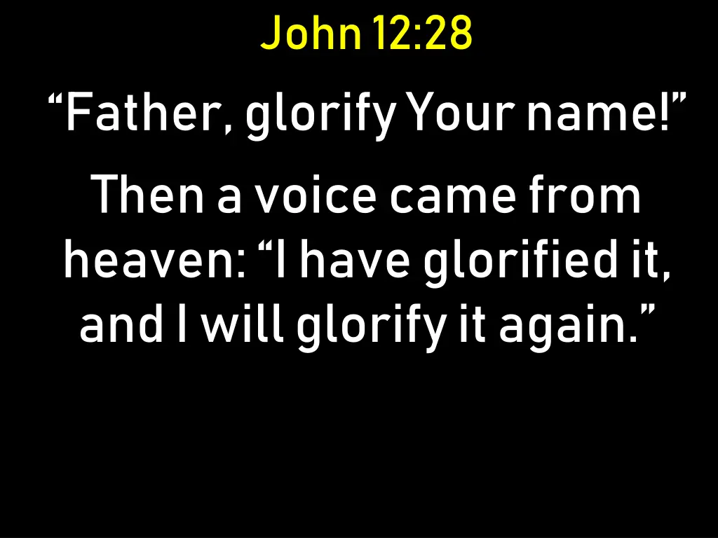 john 12 28
