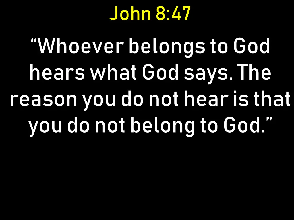 john 8 47