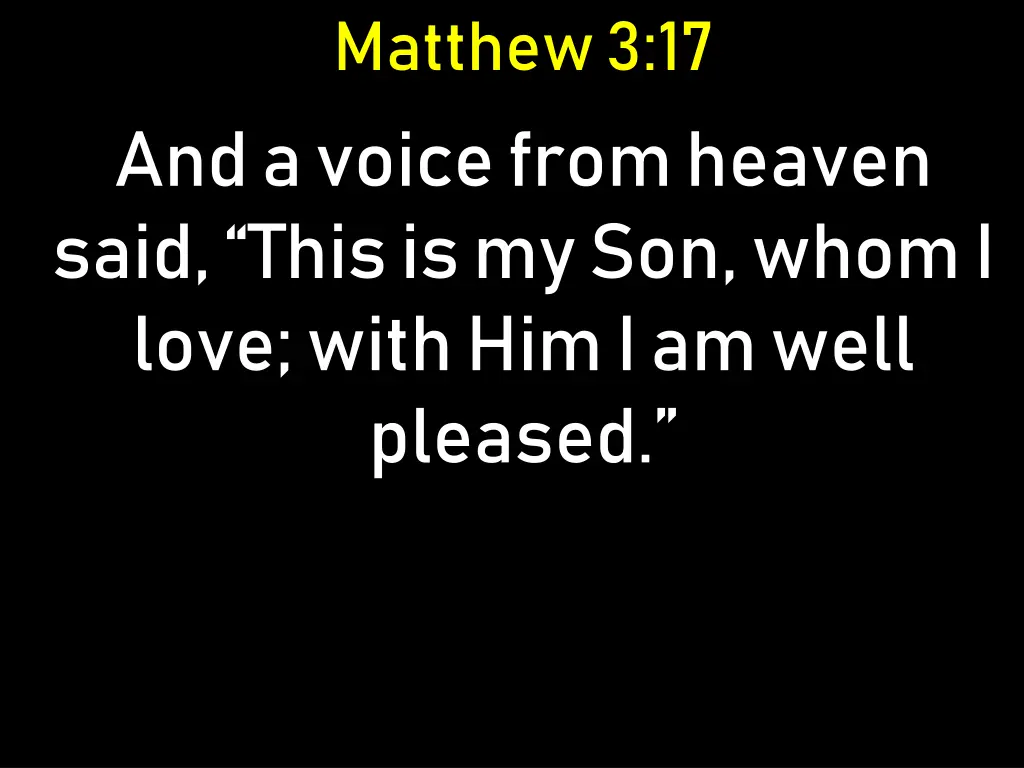 matthew 3 17
