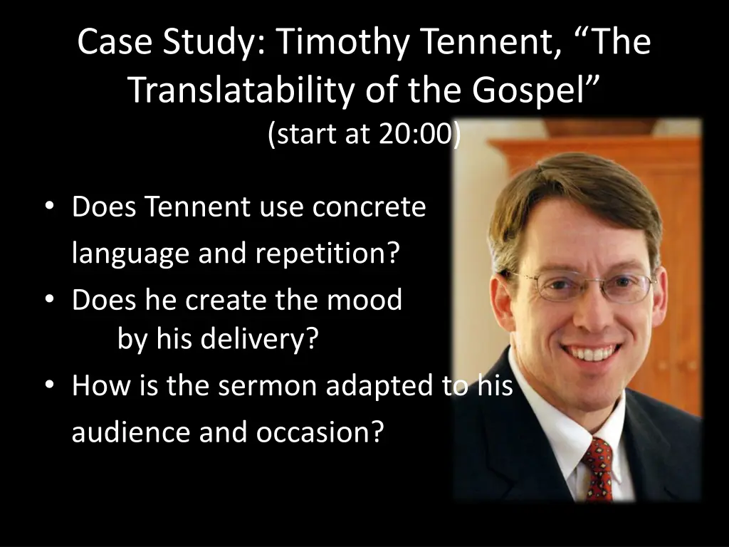 case study timothy tennent the translatability