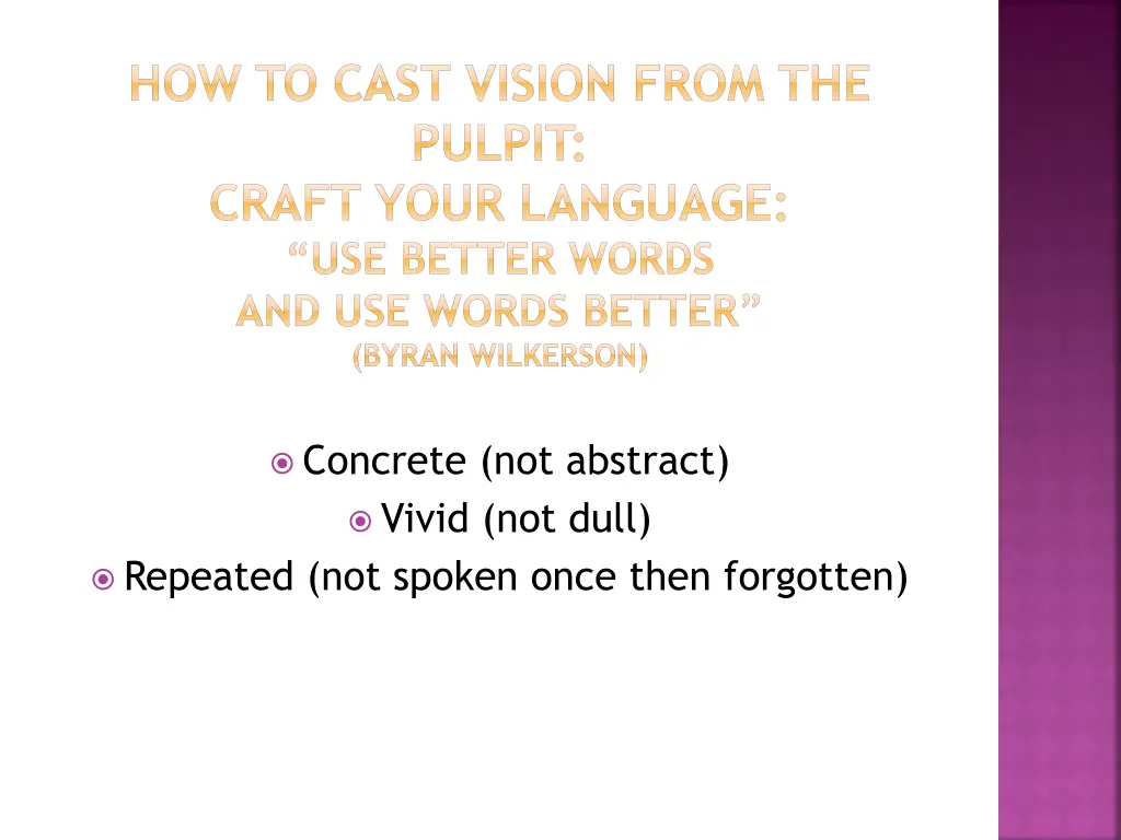 how to cast vision from the pulpit craft your 1