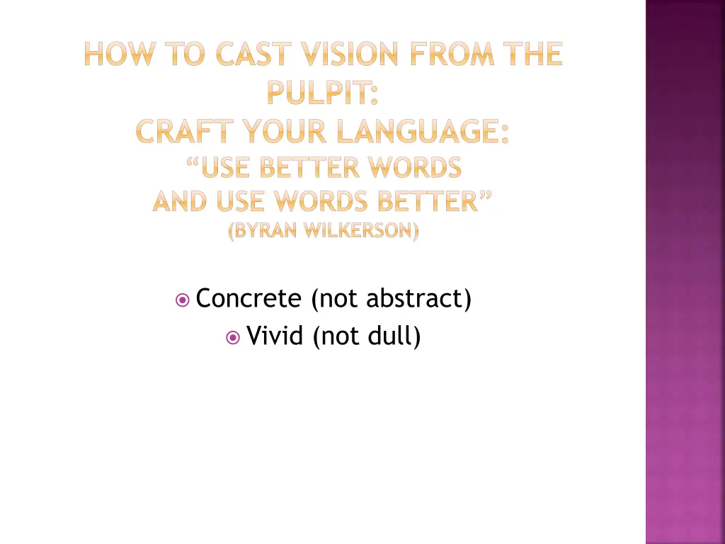 how to cast vision from the pulpit craft your