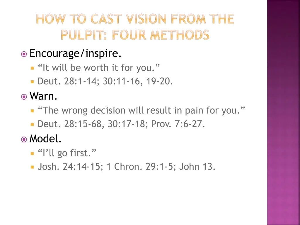 how to cast vision from the pulpit four methods 1