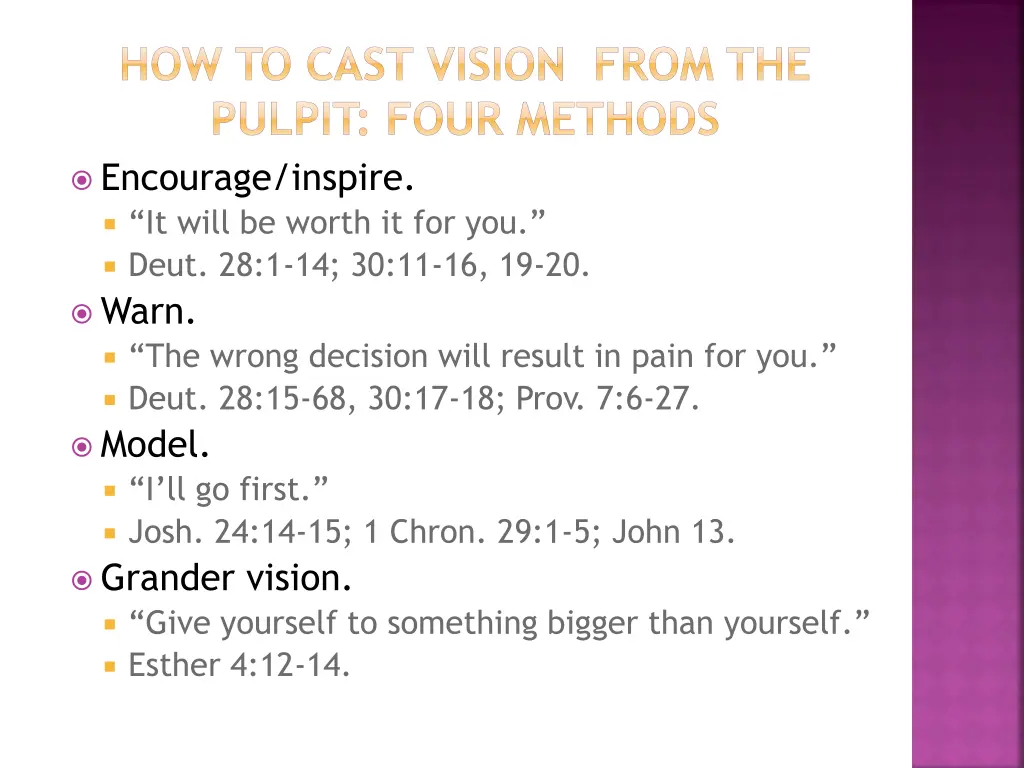 how to cast vision from the pulpit four methods 2