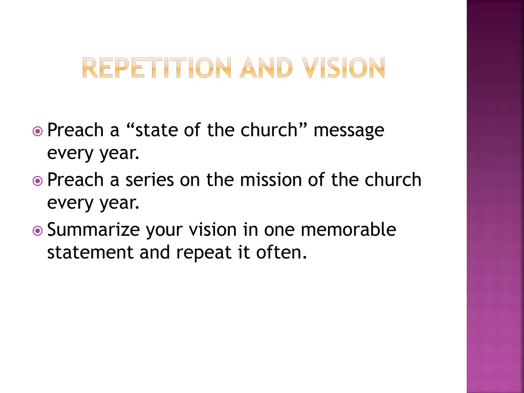 repetition and vision