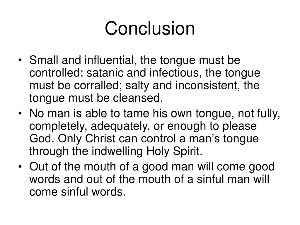 conclusion