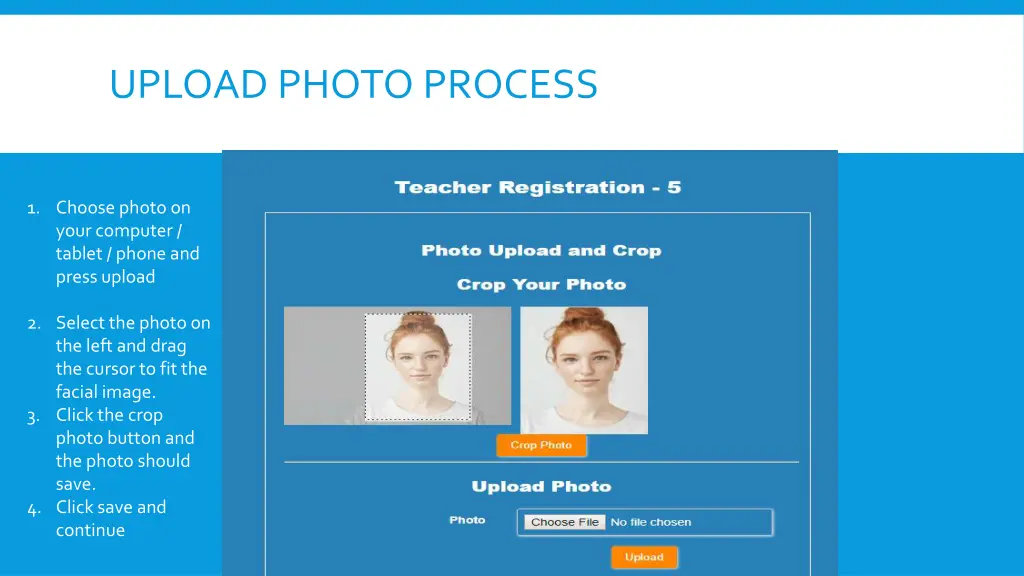 upload photo process