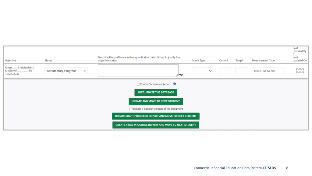 connecticut special education data system ct seds 6