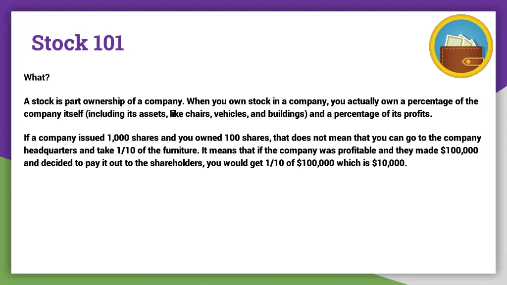 stock 101
