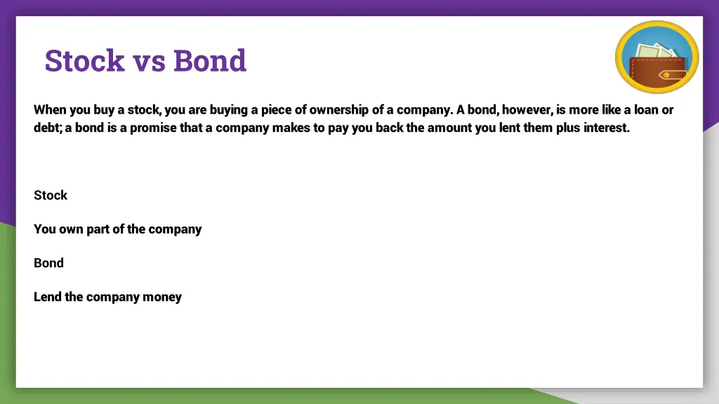 stock vs bond