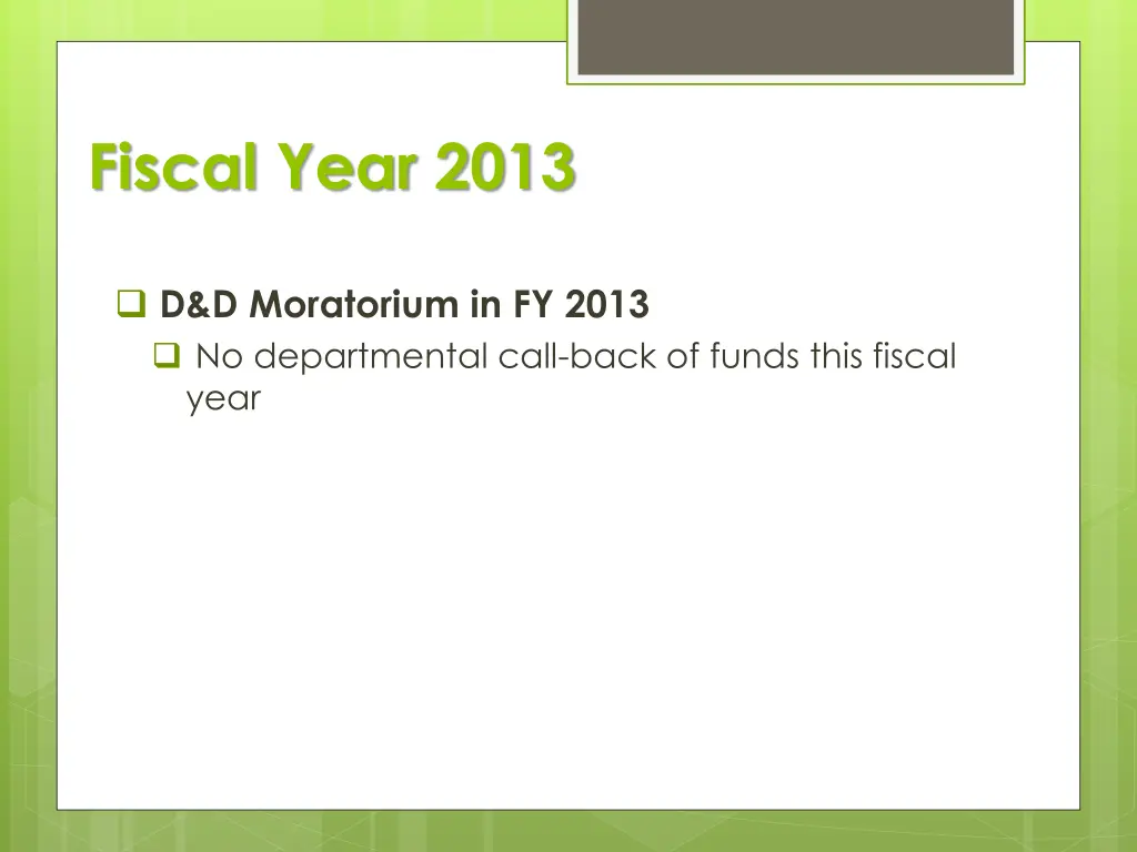 fiscal year 2013